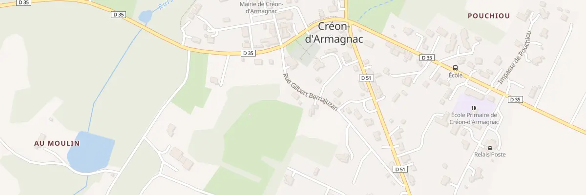 Plan du 2 Rue Gilbert Bernajuzan à Créon-d’Armagnac