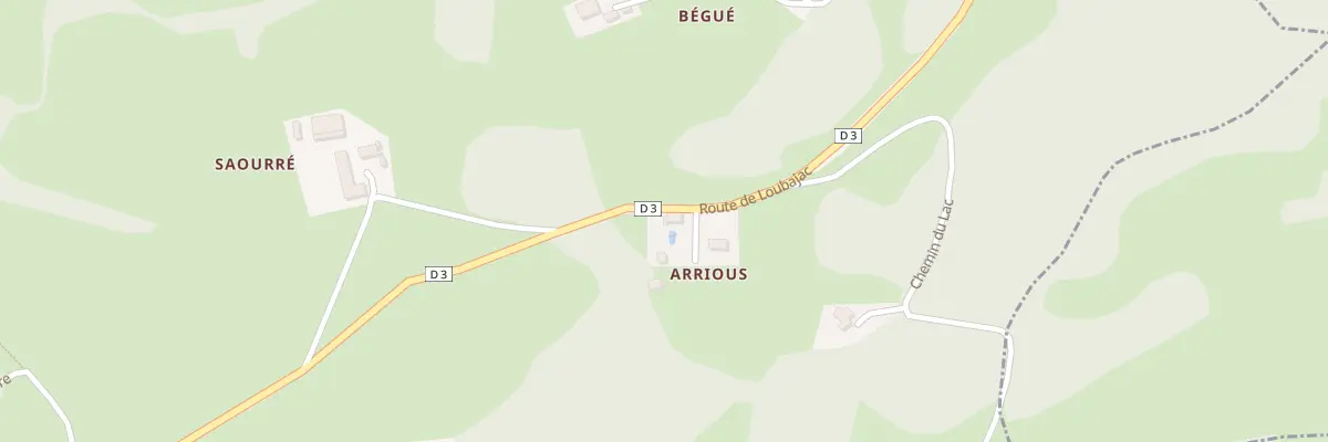 Plan du 58 Rte de Loubajac à Peyrouse