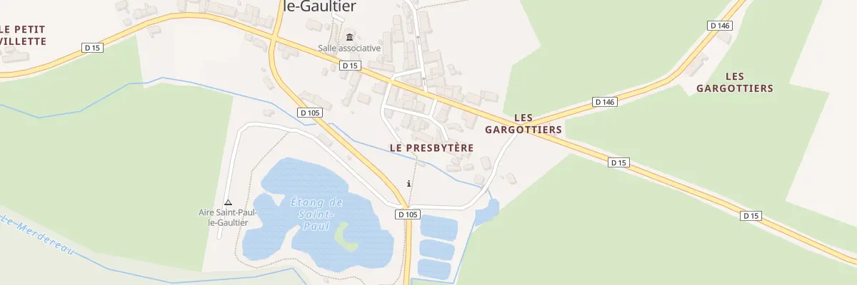 Plan du 1 Pl de l’Eglise à Saint-Paul-le-Gaultier