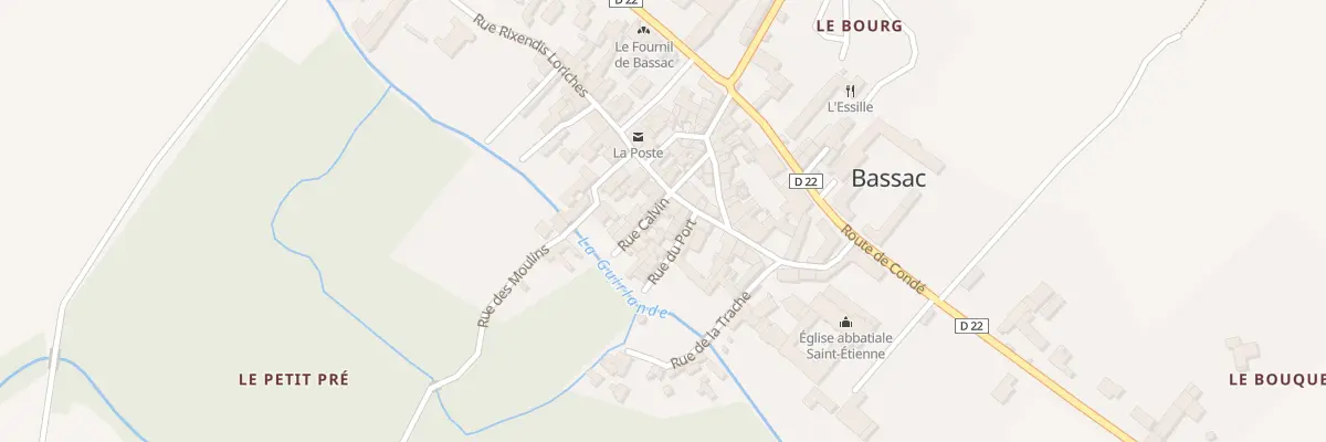 Plan du 5 Rue Calvin à Bassac