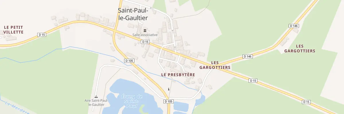 Plan du 1 Rue de Villaines-la-juhel à Saint-Paul-le-Gaultier