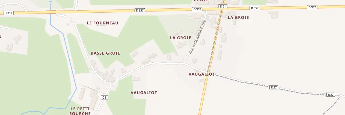 Plan du 9 Rue de la Basse Groie à Chassillé