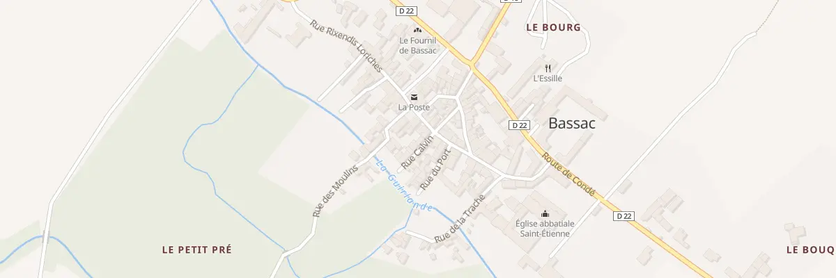 Plan du 11 Rue Rixendis Loriches à Bassac