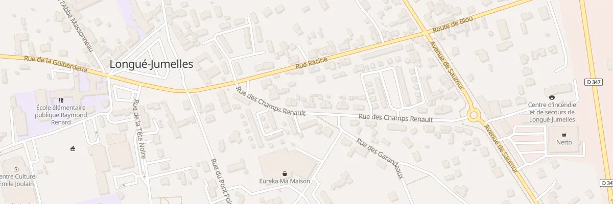 Plan du 21 Rue des Champs-Renault à Longué-Jumelles