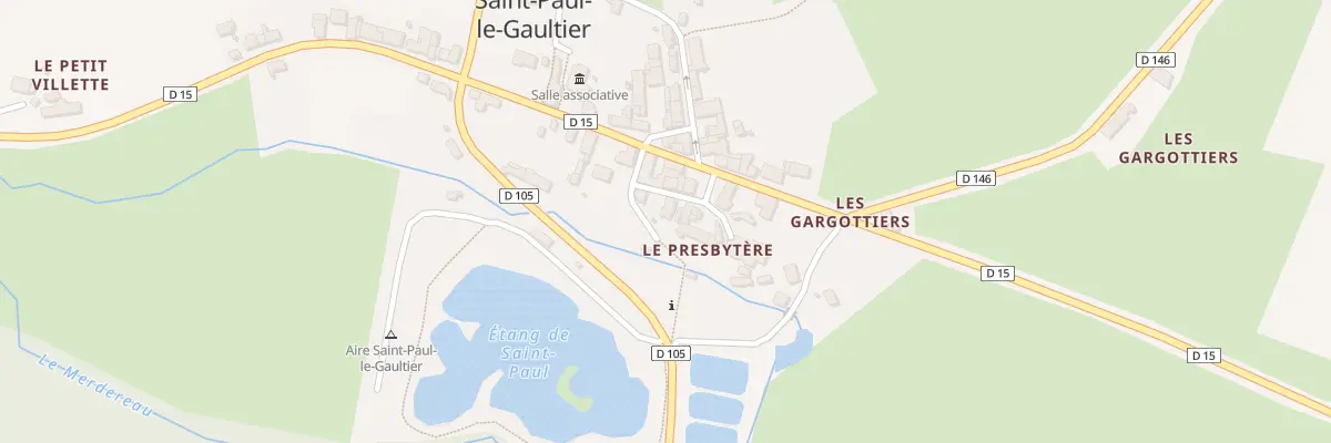 Plan du 1 Imp du Bief à Saint-Paul-le-Gaultier