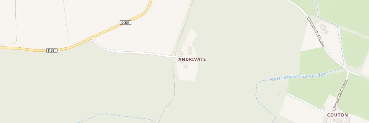 Plan du 280 Che des Andrivats à Lagrange