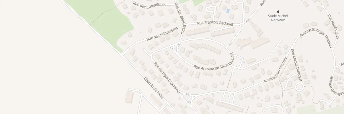 Plan du 13 Rue Antoine de Saint Exupéry à Saumur