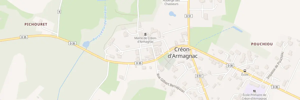 Plan du 3 Rue Jean Lucy à Créon-d’Armagnac