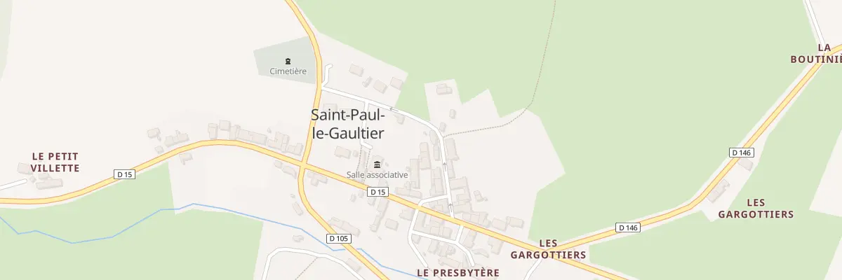 Plan du 7 Rue du Puits à Saint-Paul-le-Gaultier