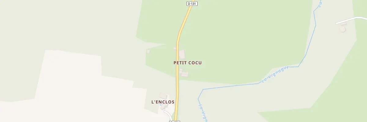 Plan du 1 Petit Cocu à Saint-Félix-de-Foncaude