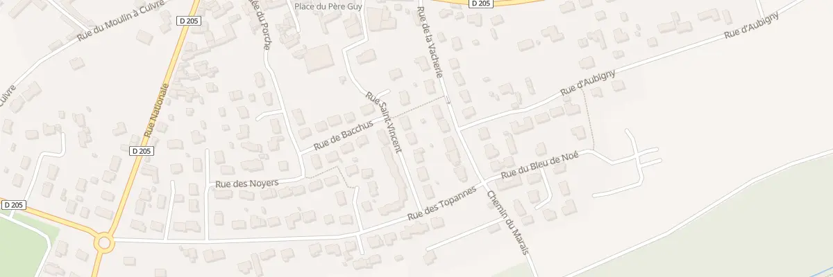 Plan du 8 Rue St Vincent à Distré