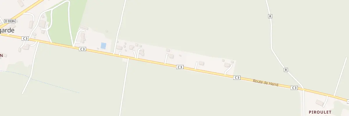 Plan du 517 Rte de Herré à Estigarde