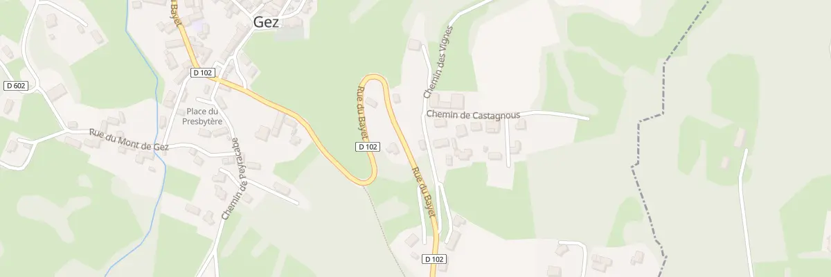 Plan du 5116 Lalanne à Gez