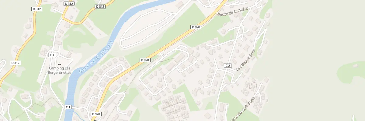 Plan du 18 Rte de Pierrefitte à Cauterets