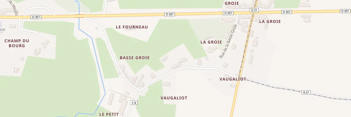 Plan du 13 Rue de la Basse Groie à Chassillé