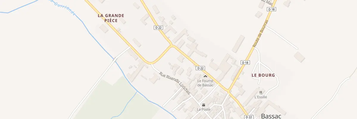 Plan du 1 Rte de Vinade à Bassac
