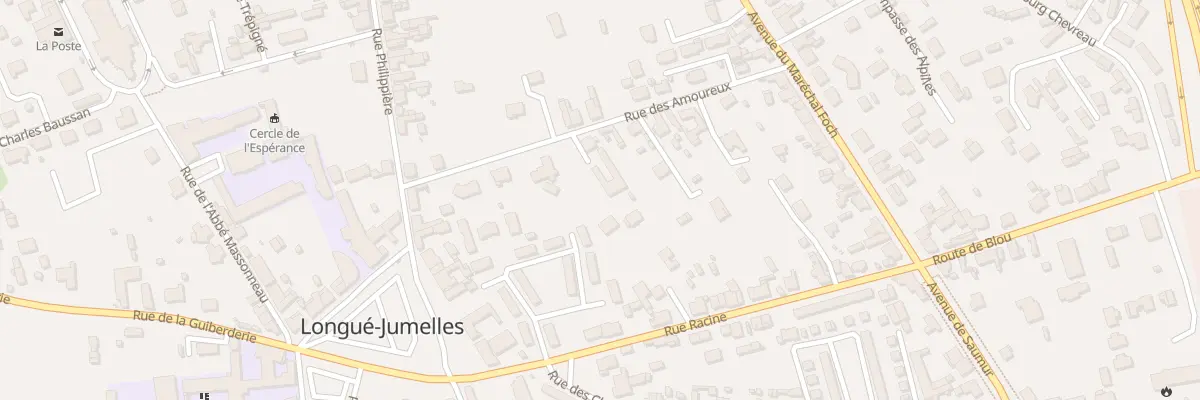 Plan du 45 Rue des Amoureux à Longué-Jumelles
