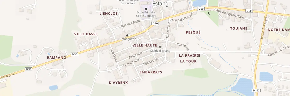 Plan du 6 Ptr Petite Rue à Estang