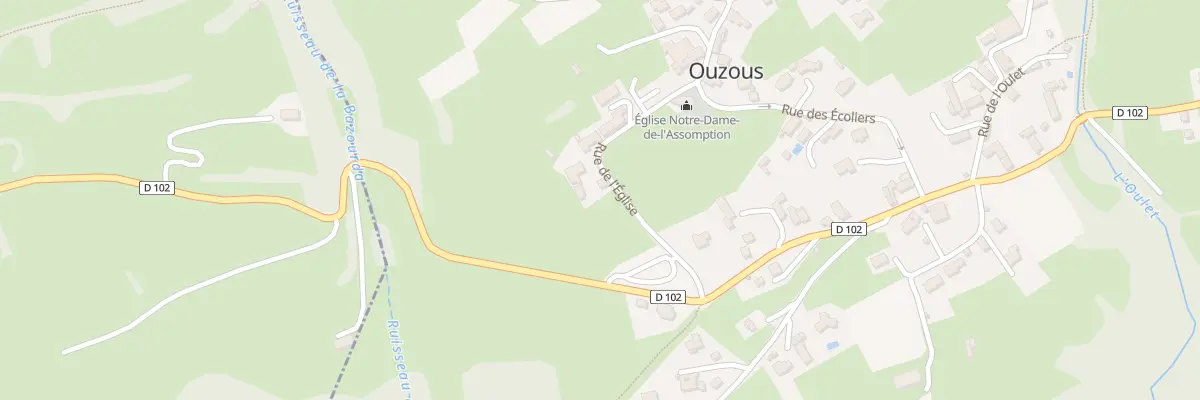 Plan du 8 Rue de l’Eglise à Ouzous
