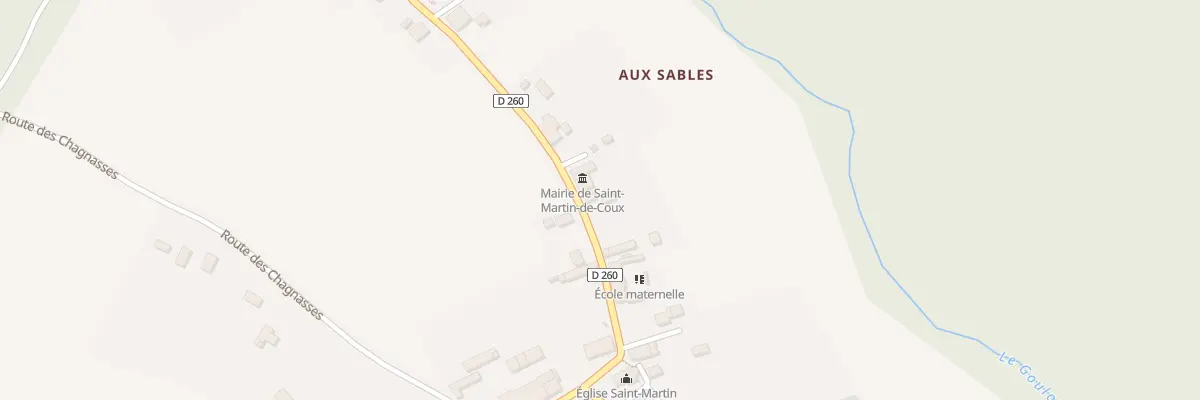 Plan du 1 Le Bourg à Saint-Martin-de-Coux