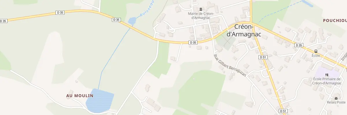 Plan du 5 Rte de St Justin à Créon-d’Armagnac