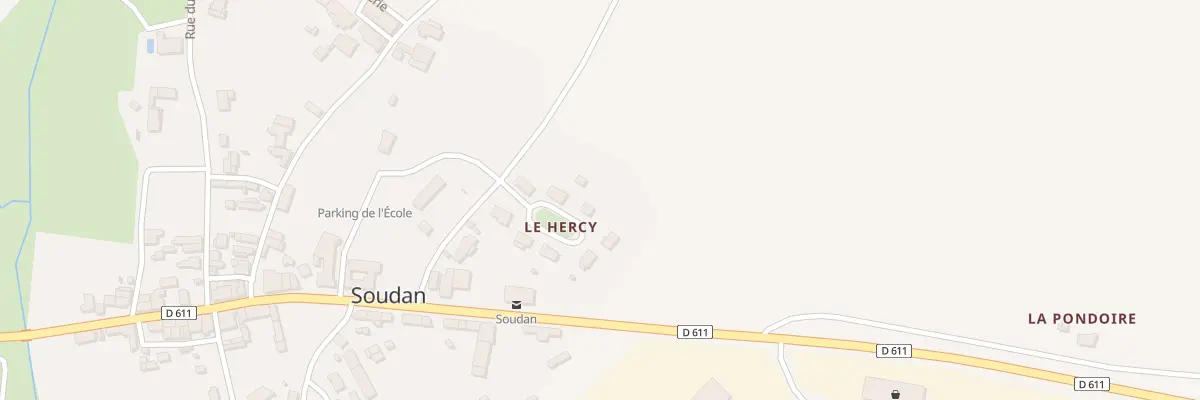 Plan du 3 Rue du Hercy à Soudan