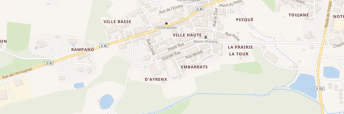 Plan du 15 Gr Grande Rue à Estang