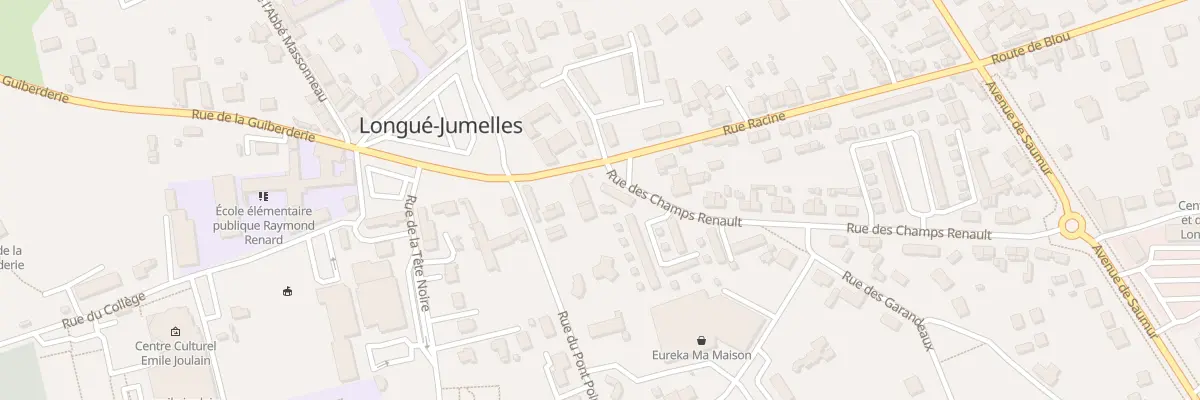 Plan du 98 Rue des Champs-Renault à Longué-Jumelles