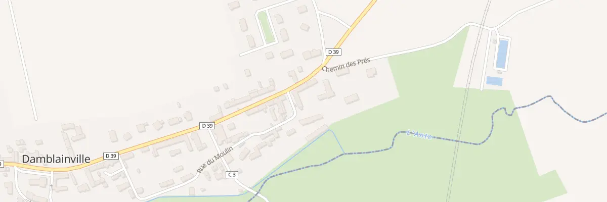 Plan du 28 Rte de Livarot à Damblainville