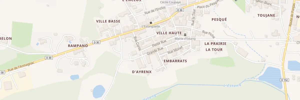 Plan du 16 Gr Grande Rue à Estang