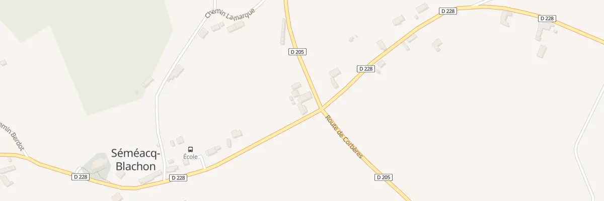 Plan du 2 Rte d’Arricau Bordes à Séméacq-Blachon