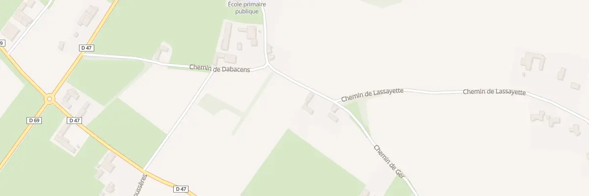 Plan du 402 Che de Lassayette à Gardères