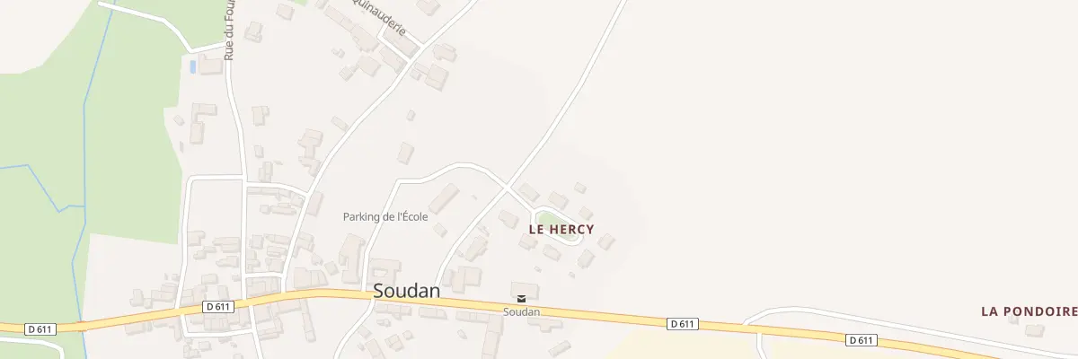 Plan du 1 Rue du Hercy à Soudan