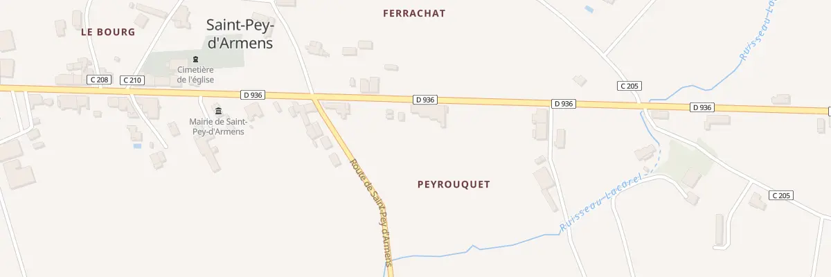 Plan du 111 Peyrouquet à Saint-Pey-d’Armens