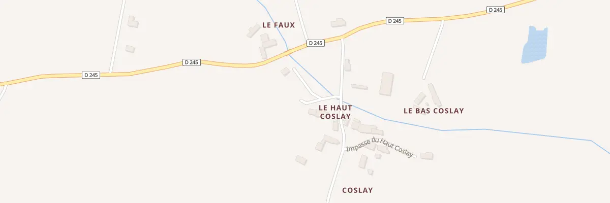 Plan du 1 Imp des Oiseaux à Champfrémont