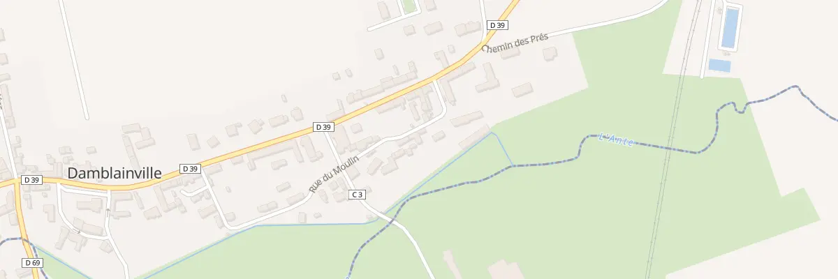 Plan du 8 Rue du Moulin à Damblainville