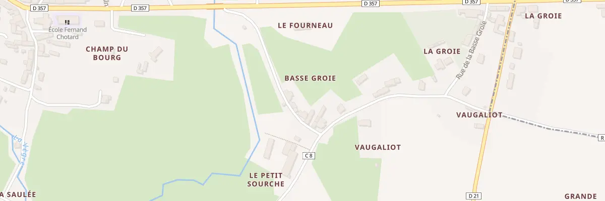 Plan du 27 Rue de la Basse Groie à Chassillé