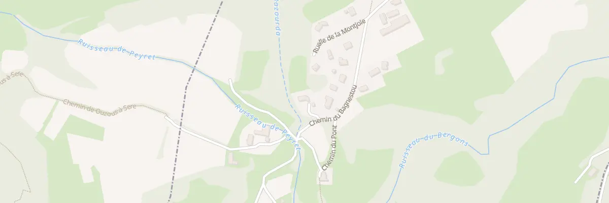 Plan du 28 Che de Bagnestou à Ouzous