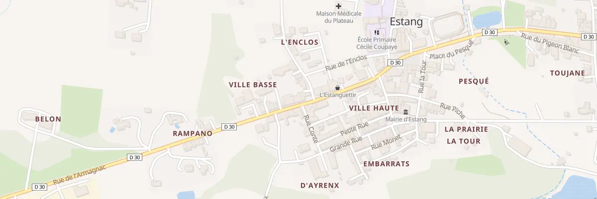 Plan du 16 Rue de l’Armagnac à Estang