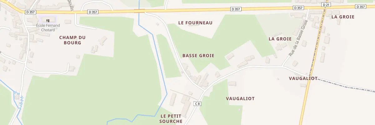 Plan du 29 Rue de la Basse Groie à Chassillé