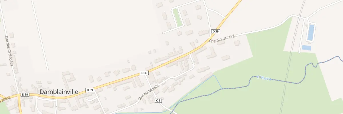 Plan du 25 Rte de Livarot à Damblainville