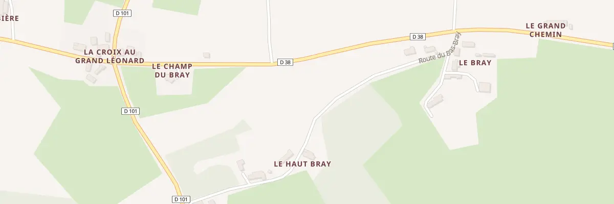 Plan du 5500 Le Bas Bray à Tennie