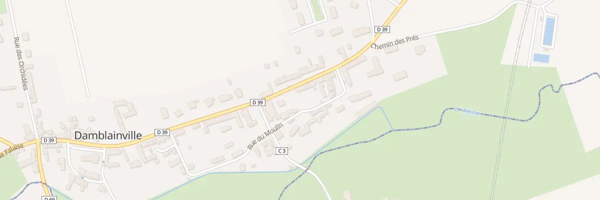 Plan du 22 Rte de Livarot à Damblainville
