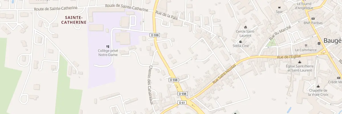 Plan du 7 Rue Florent Papin à Baugé-en-Anjou