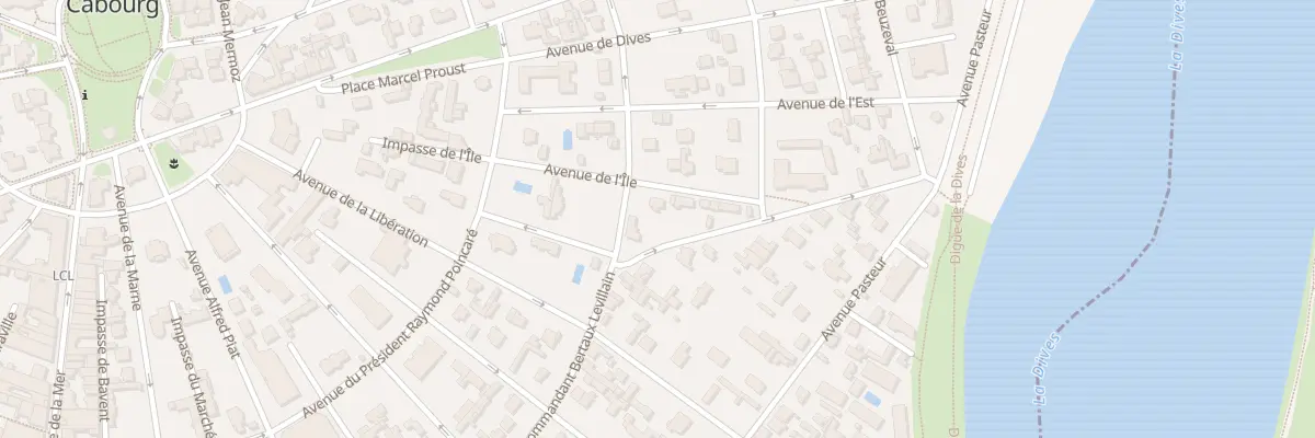 Plan du 2 Av de l’Ile à Cabourg