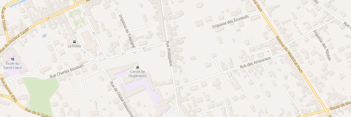 Plan du 43 Rue Philippière à Longué-Jumelles