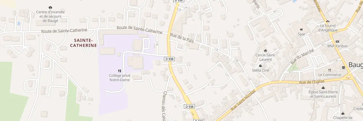Plan du 11 Rue Florent Papin à Baugé-en-Anjou
