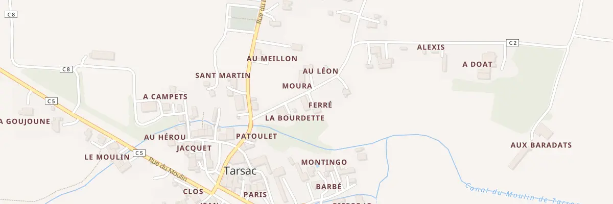 Plan du 5004 Ferre à Tarsac
