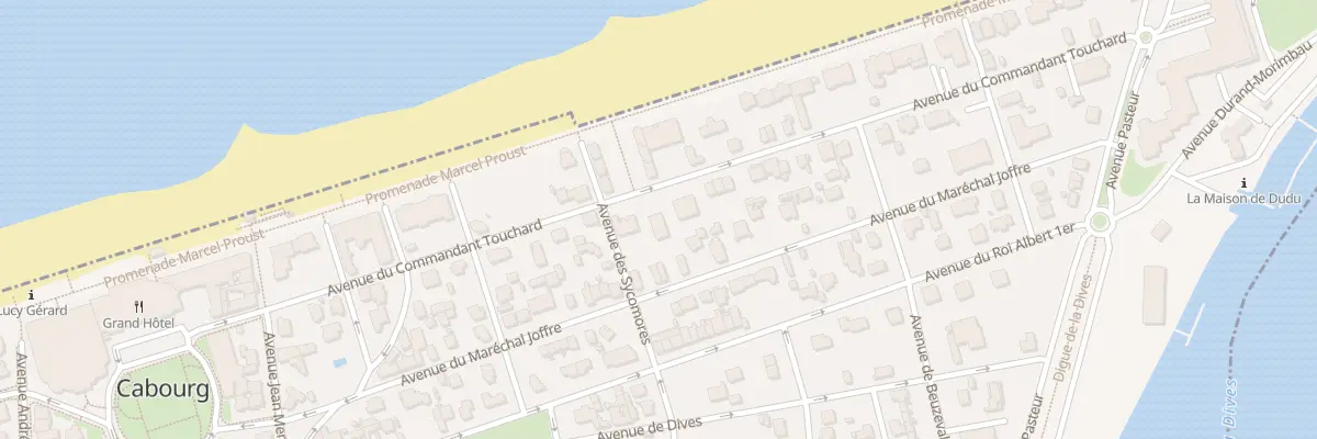 Plan du 28 Av du Commandant Touchard à Cabourg