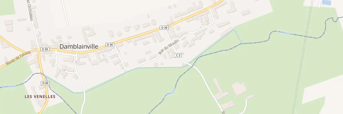 Plan du 4 Rte de Cantecote à Damblainville